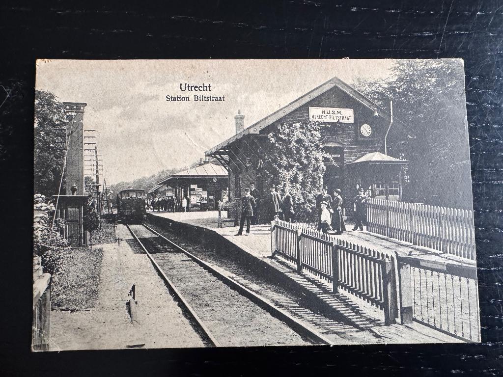 Utrecht Station Biltstraat H.IJ.S.M., Verzenden, 1920 tot 1940, Gelopen, Utrecht