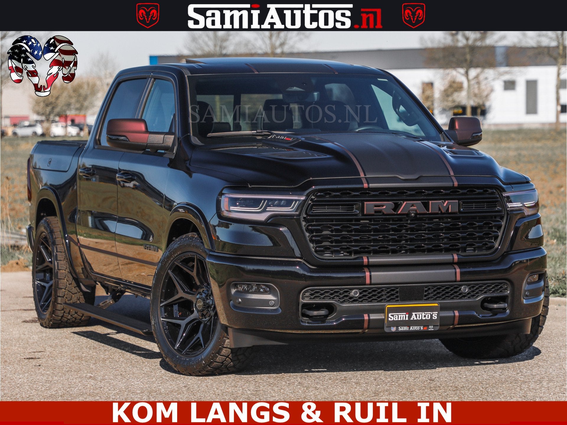 Dodge Ram Limited H.O 540HP 706Nm | Massage + Full Option |, Automaat, Met garantie (alle), Zwart, Leder