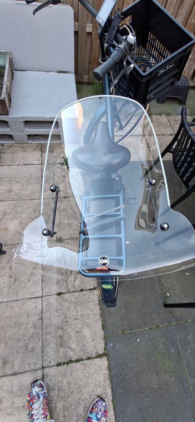 SYM  Mio Windscherm voor scooter, Fietsen en Brommers, Ophalen, Zo goed als nieuw, Overige typen, SYM