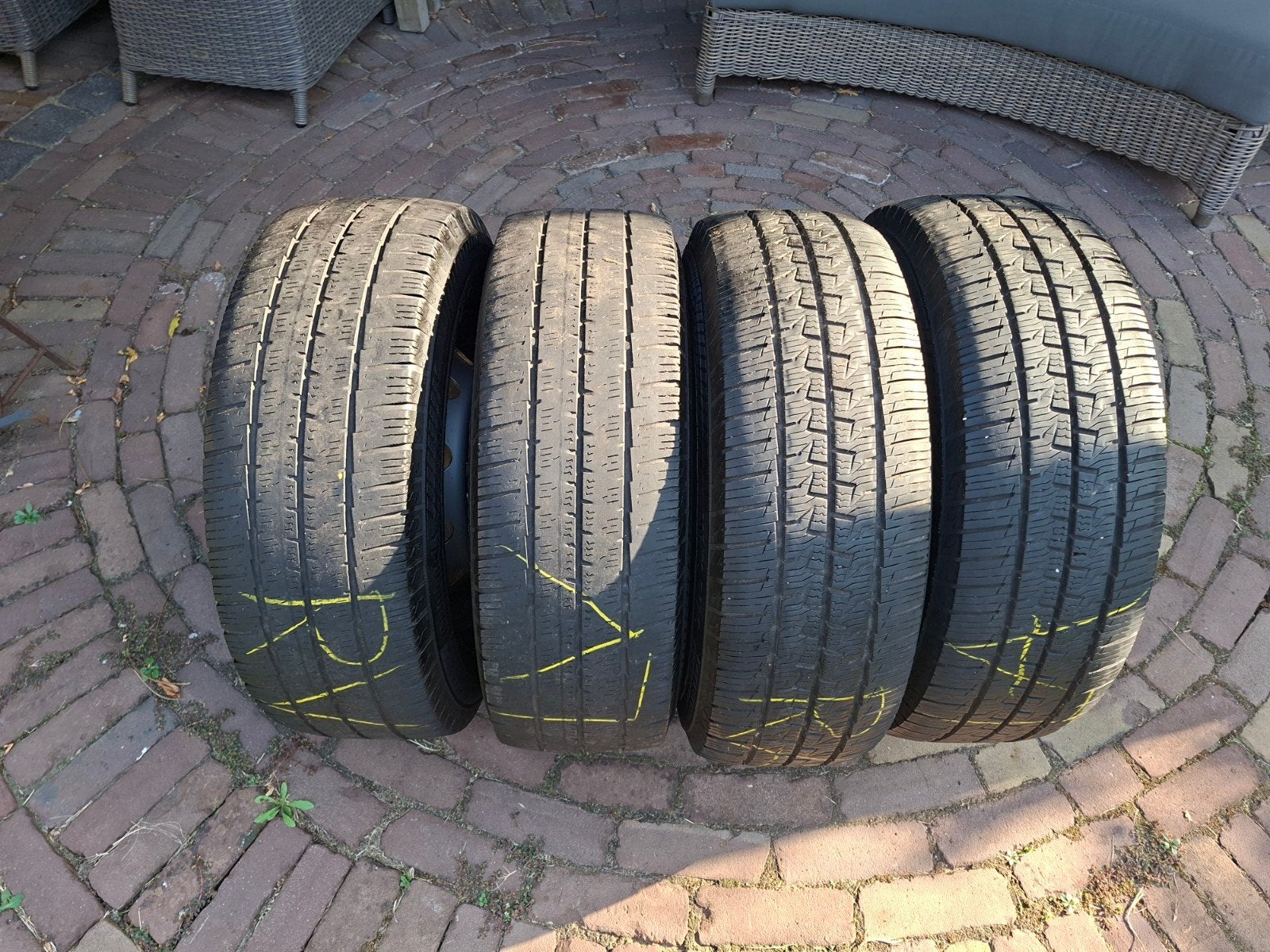 Ducato 15 inch banden met velg en wieldoppen, 15 inch, Banden en Velgen, Ophalen of Verzenden, All Season