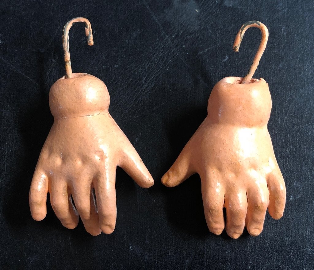 Poppenhandjes, handjes voor antieke Franse pop, o.a. Jumeau, Verzamelen, Poppen, Verzenden, Gebruikt, Accessoires