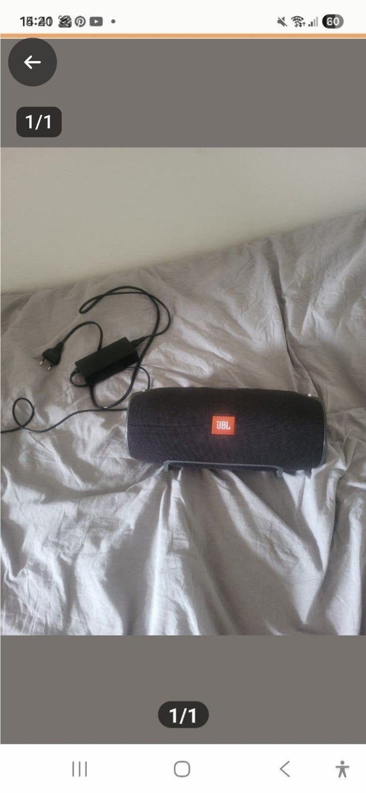 JBL Xtreme 1 Draagbare Speaker - Goede Staat, Gebruikt, Ophalen of Verzenden, Draagbare speaker, Inclusief oplader