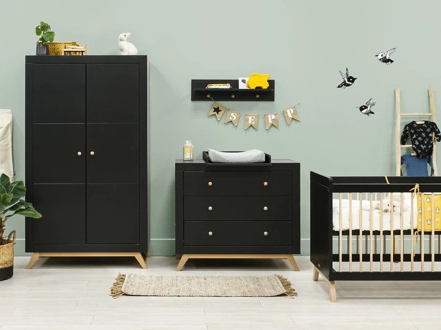 Bopita cmplete babykamer set:ledikant,commode en kledingkast, Kinderen en Baby's, Kinderkamer | Complete kinderkamers, Ophalen of Verzenden
