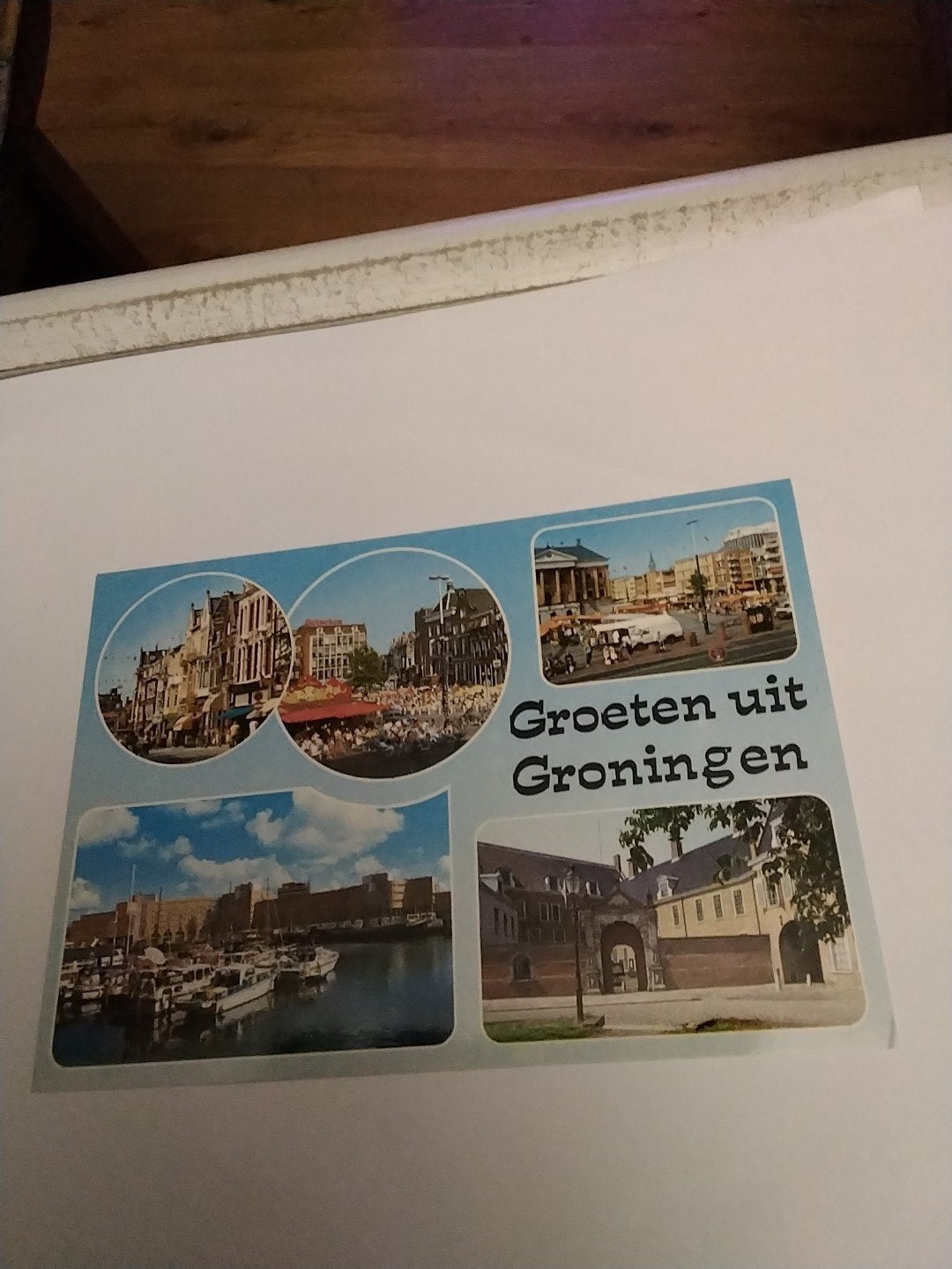 Vintage Ansichtkaart Groeten uit Groningen - Van Leers, Ophalen of Verzenden, 1960 tot 1980, Ongelopen, Groningen