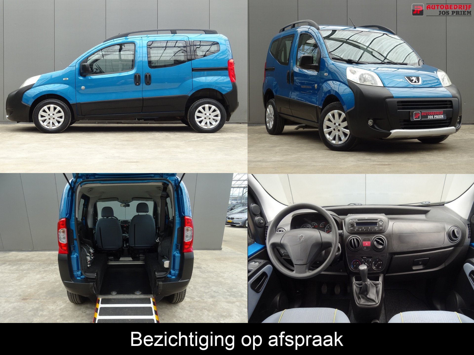 Peugeot Bipper Tepee 1.4 Outdoor * ROLSTOELAUTO * INVALIDE A, Auto's, Voorwielaandrijving, Euro 5, 4 cilinders, Blauw
