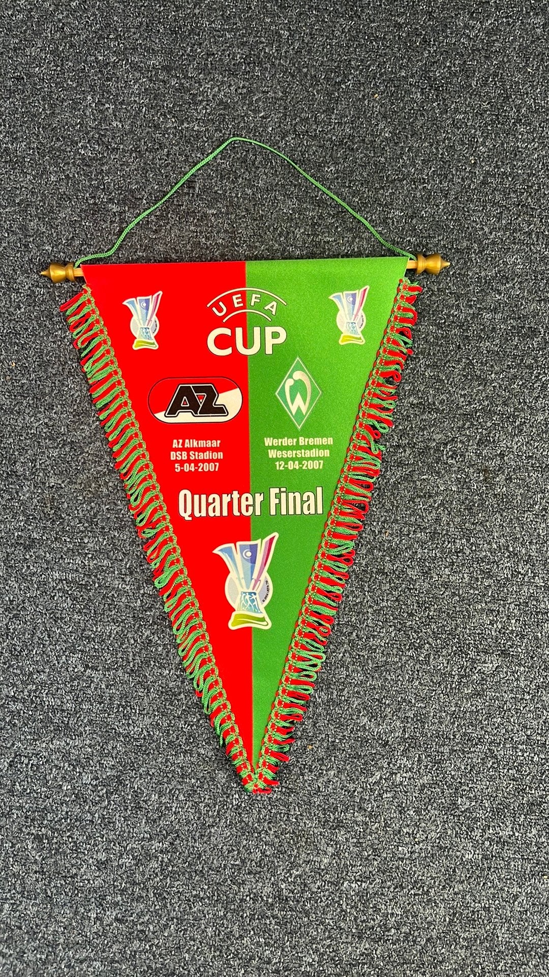 AZ Alkmaar voetbalvaan, Verzamelen, Ophalen of Verzenden, Zo goed als nieuw, AZ, Vaantje of Sjaal