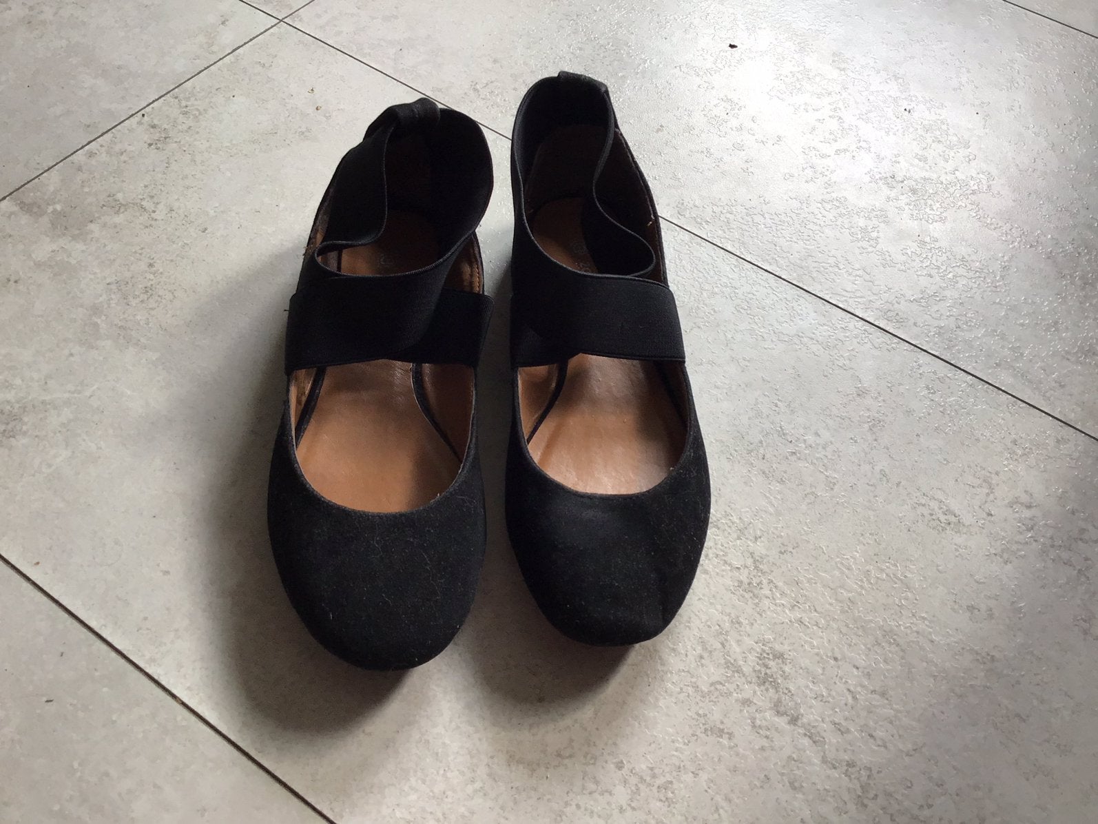 Leuk zwart plat schoentje maat 37/38 Ballerina-model, Ophalen of Verzenden, Nieuw, Zwart, Schoenen met lage hakken
