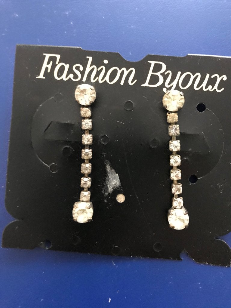 Elegante Fashion Bijoux Oorbellen met Strass, Overige materialen, Hangers, Nieuw, Ophalen of Verzenden