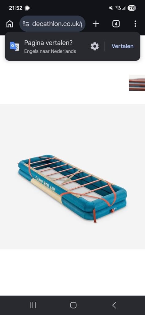 Decathlon Quechua luchtbed onderstel, Ophalen of Verzenden, Zo goed als nieuw