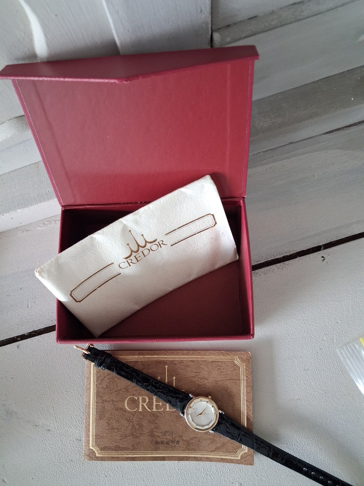 Credor Seiko uit 1987 compleet met aankoop en papieren, Sieraden, Tassen en Uiterlijk, Ophalen of Verzenden, Zo goed als nieuw