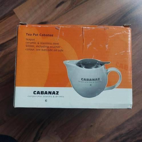 Theepot van Cabanaz, 500ml, wit, nieuwe, Huis en Inrichting, Keuken | Servies, Overige typen, Nieuw, Ophalen of Verzenden, Overige stijlen