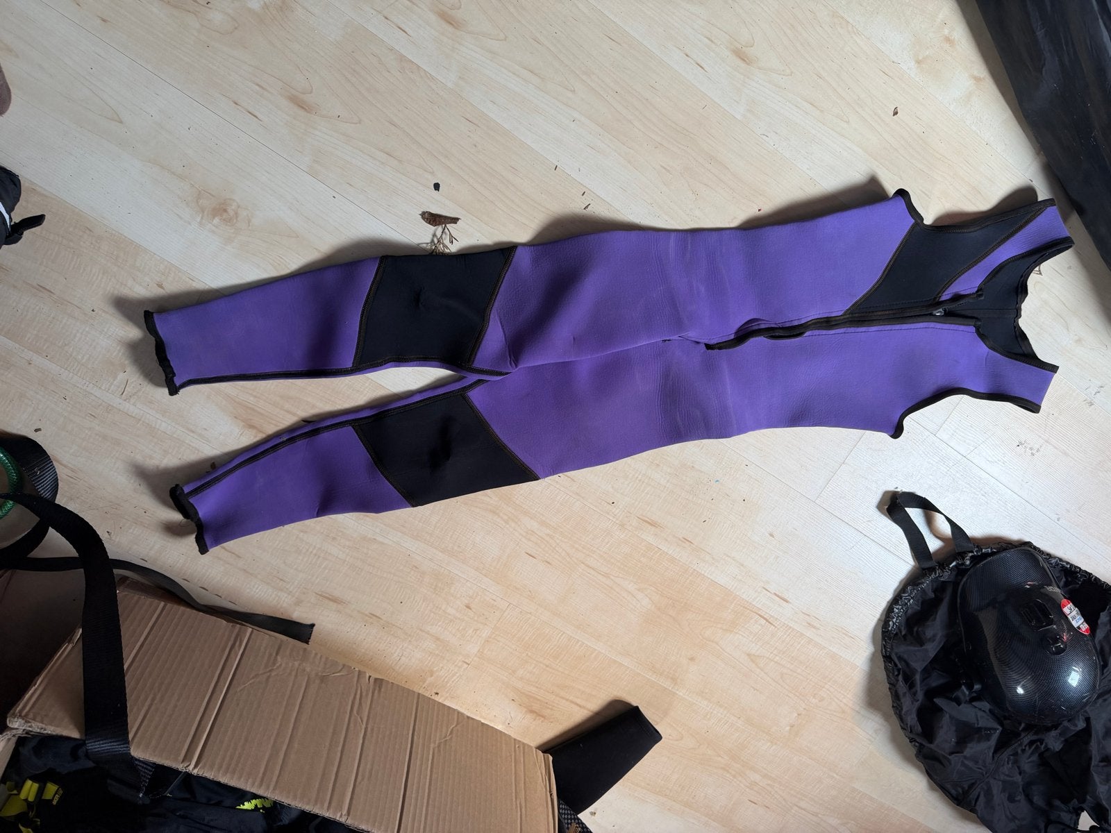Wetsuit paars/zwart - kindermaat, Ophalen, Gebruikt, Dame of Heer, Wetsuit