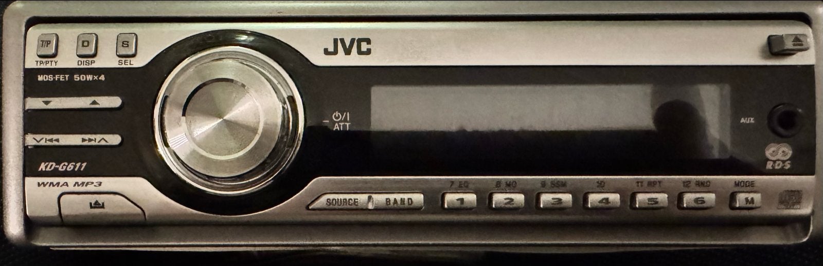 JVC KD-G611 Autoradio CD/MP3-speler met AUX-ingang, Ophalen of Verzenden, Gebruikt