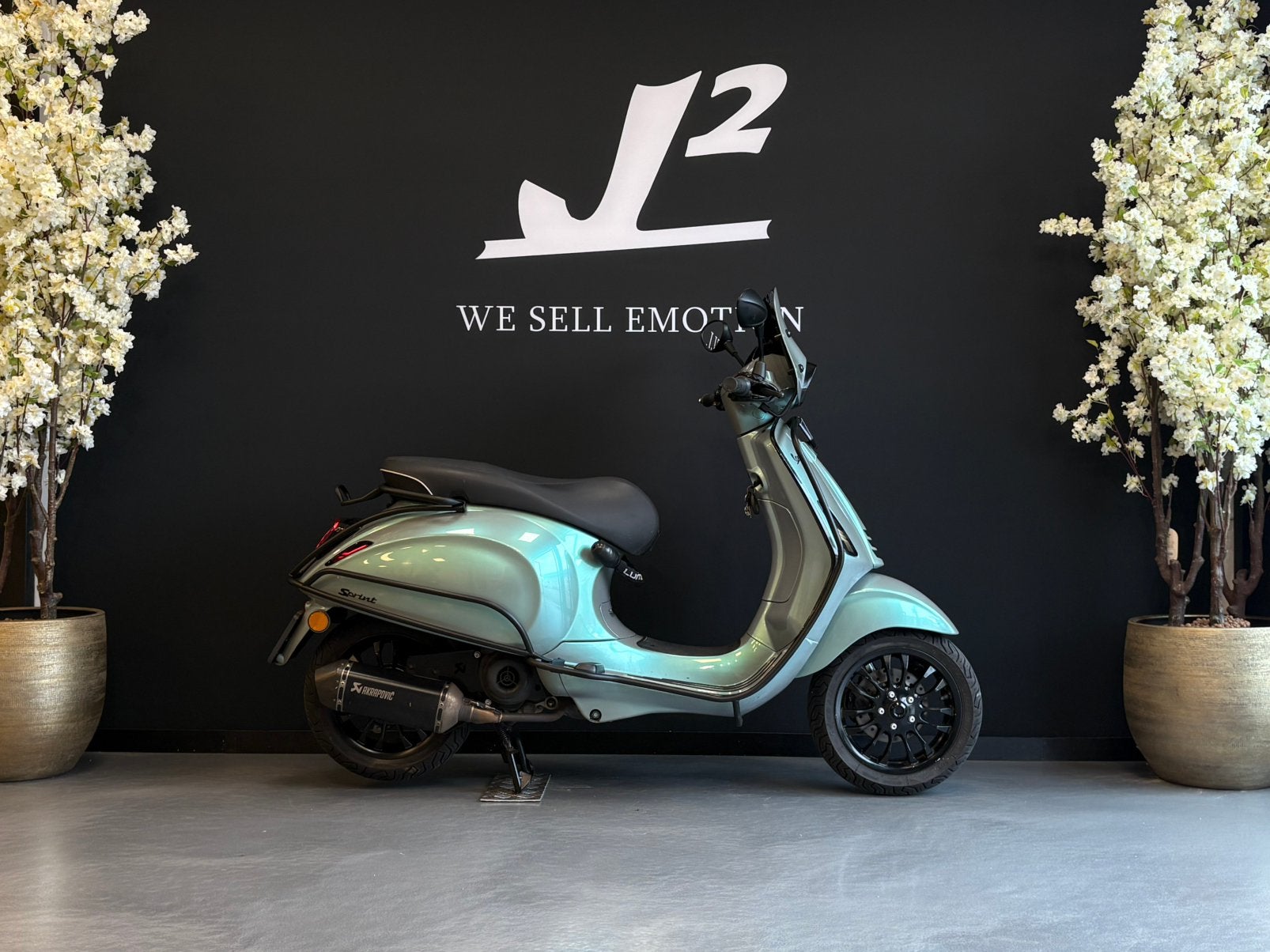 Vespa Sprint 80cc | Designo Green | Brom | 2021 | 6297 km, Gebruikt, Overige modellen, ., Maximaal 45 km/u