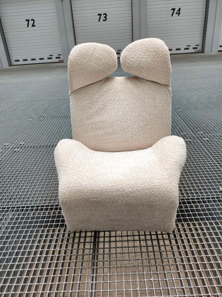 Cassina wink opnieuw gestoffeerd, Huis en Inrichting, 125 tot 150 cm, Ophalen of Verzenden, Zo goed als nieuw, 75 tot 100 cm