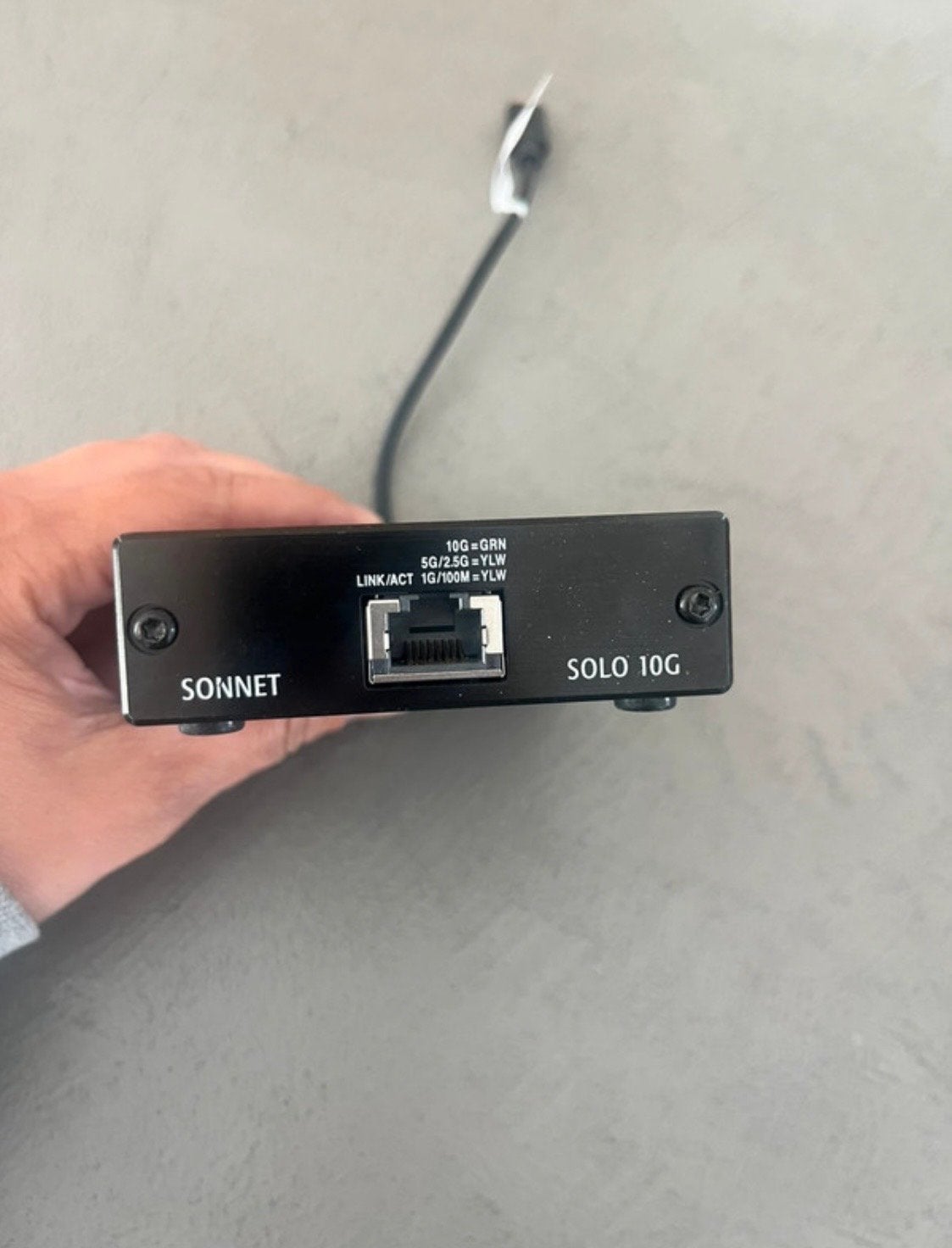 Sonnet Solo 10G Thunderbolt 3 naar 10 Gigabit Ethernet, Ophalen of Verzenden, Zo goed als nieuw