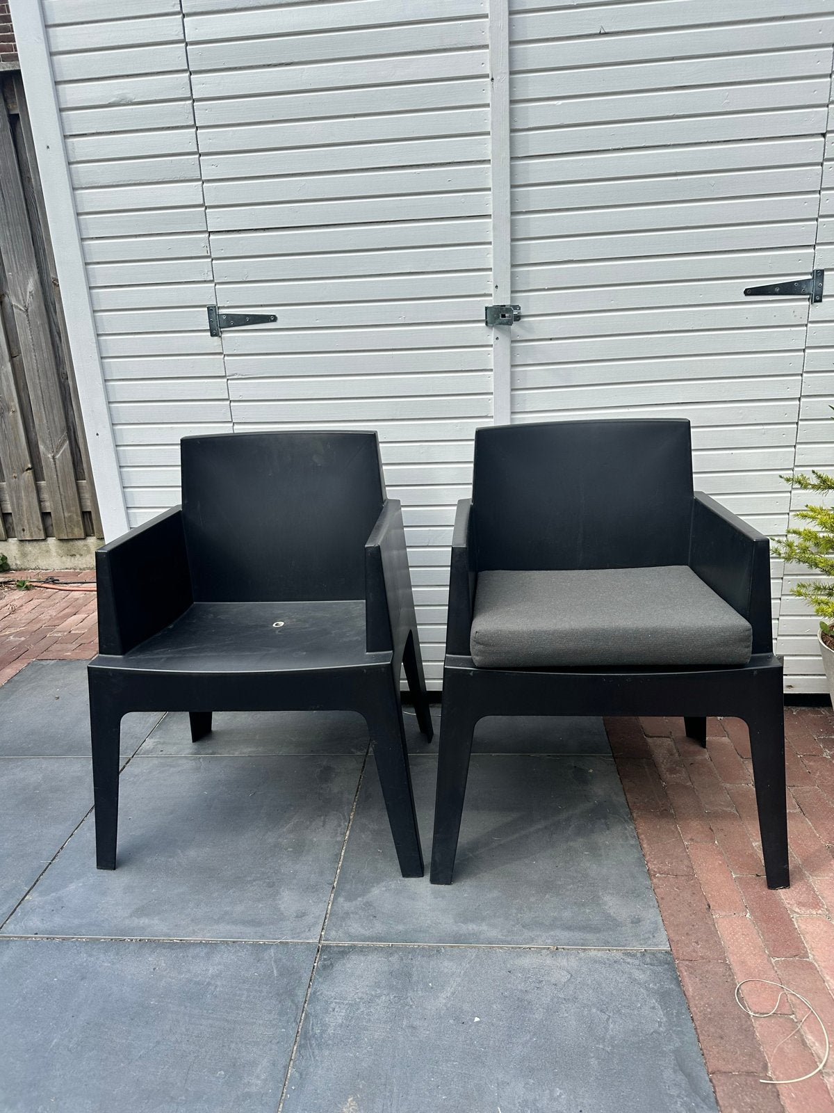 Siesta Box tuinstoelen (4 stuks) met traagschuim, Ophalen of Verzenden, Zo goed als nieuw, Kunststof