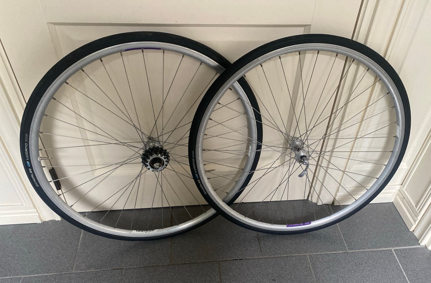 Campagnolo record Lambda Strada Wielset  vintage, Wiel, Gebruikt, Ophalen of Verzenden, Aluminium
