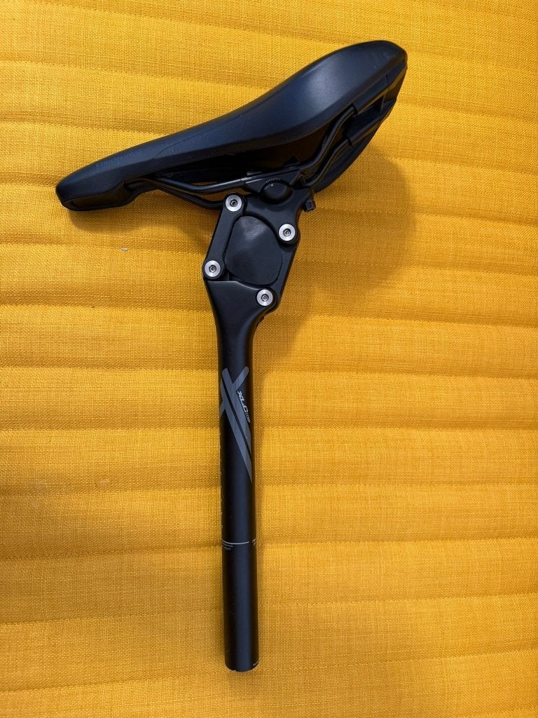 XLC SP-S07 Zadelpen 27.2 + Fietszadel Ergon SFC30, Gebruikt, Band, Mountainbike, Overige materialen