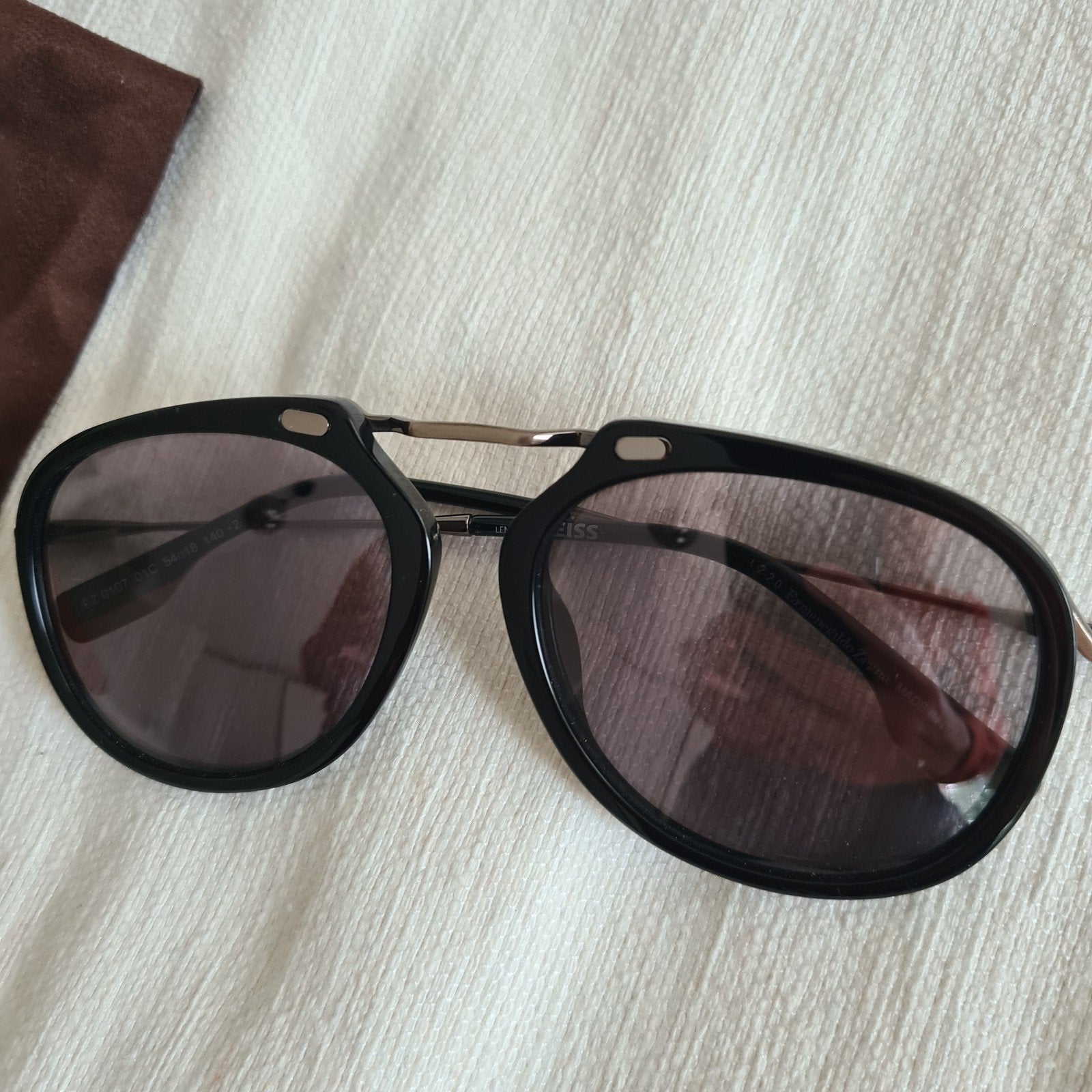 Ermenegildo Zegna Zonnebril met Zeiss glazen, Overige merken, Zonnebril, Zwart, Ophalen of Verzenden
