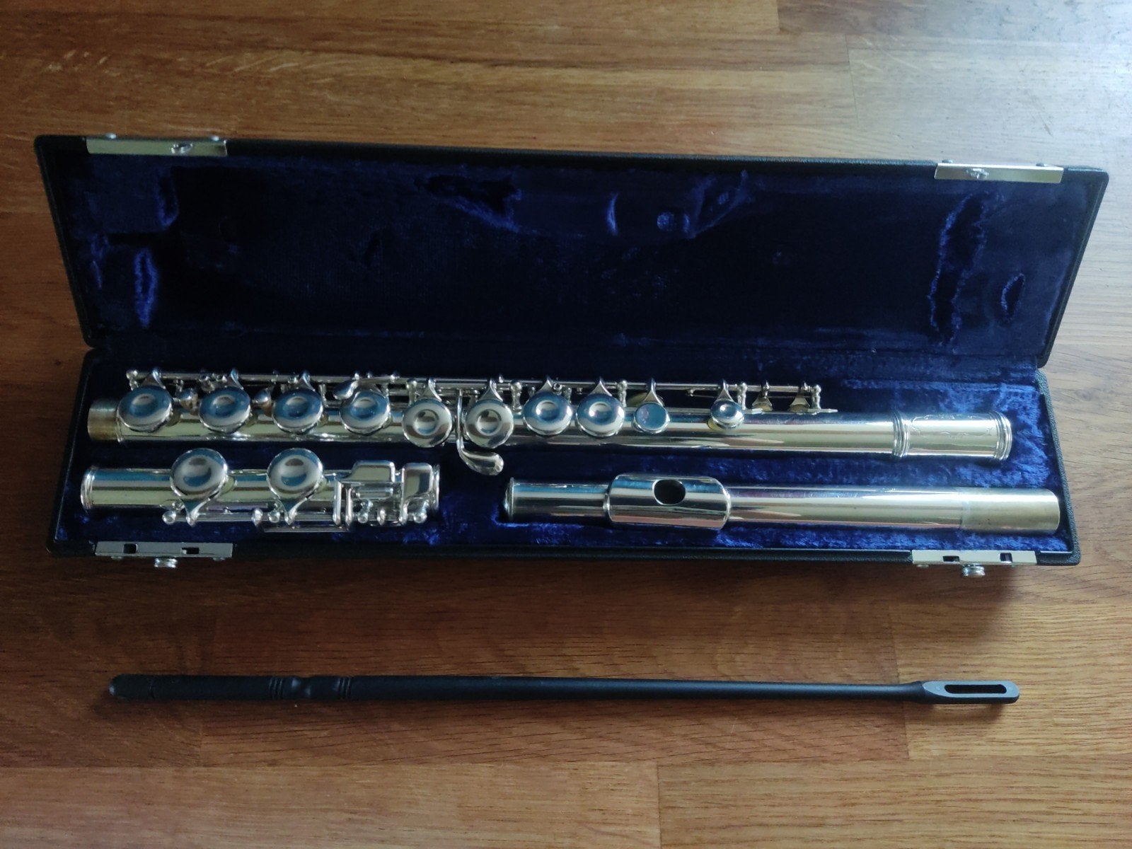 King Cleveland Dwarsfluit met koffer, Muziek en Instrumenten, Ophalen, Zo goed als nieuw, Dwarsfluit, Met koffer of tas