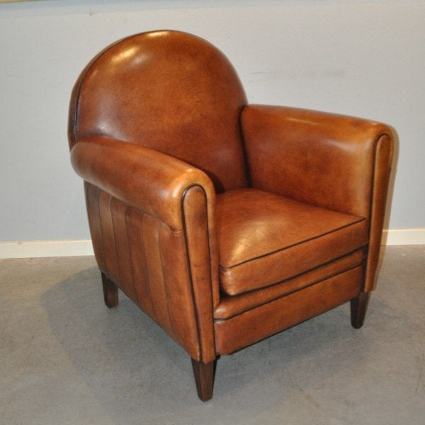 Brixton, schapenleren fauteuil, Ophalen of Verzenden, Zo goed als nieuw, 50 tot 75 cm, Leer