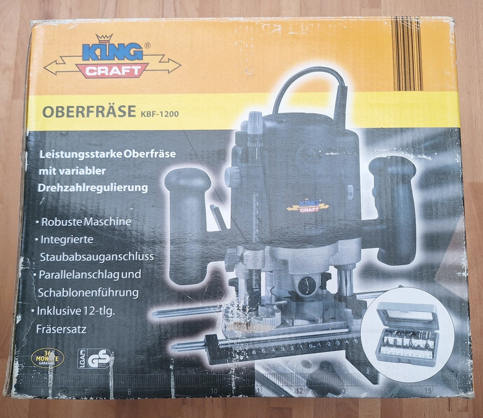 King Craft KBF-1200 Bovenfrees - Nieuw in doos, Nieuw, Ophalen of Verzenden, Bovenfrees, King Craft