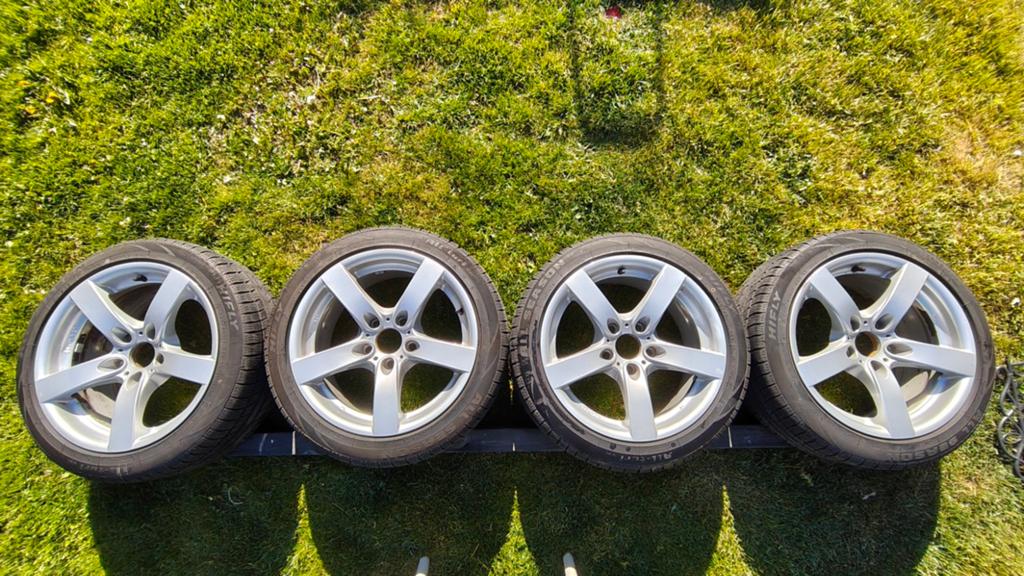 17 inch RIAL velgen met all-season banden 5x120 BMW, Ophalen, Gebruikt, Velg(en), 17 inch