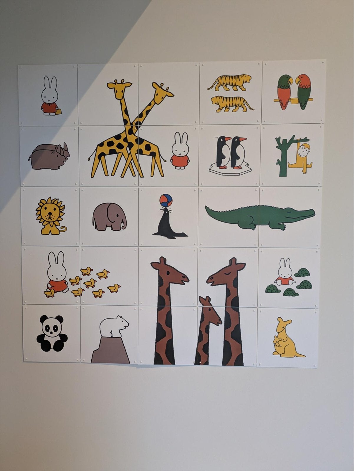Ixxi Nijntje in de dierentuin - 100x100 cm, Ophalen, Gebruikt, Wanddecoratie