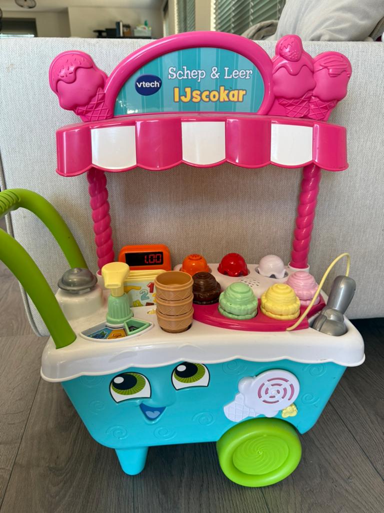 Vtech schep en leer ijscokar, Kinderen en Baby's, Speelgoed | Vtech, Ophalen, Zo goed als nieuw