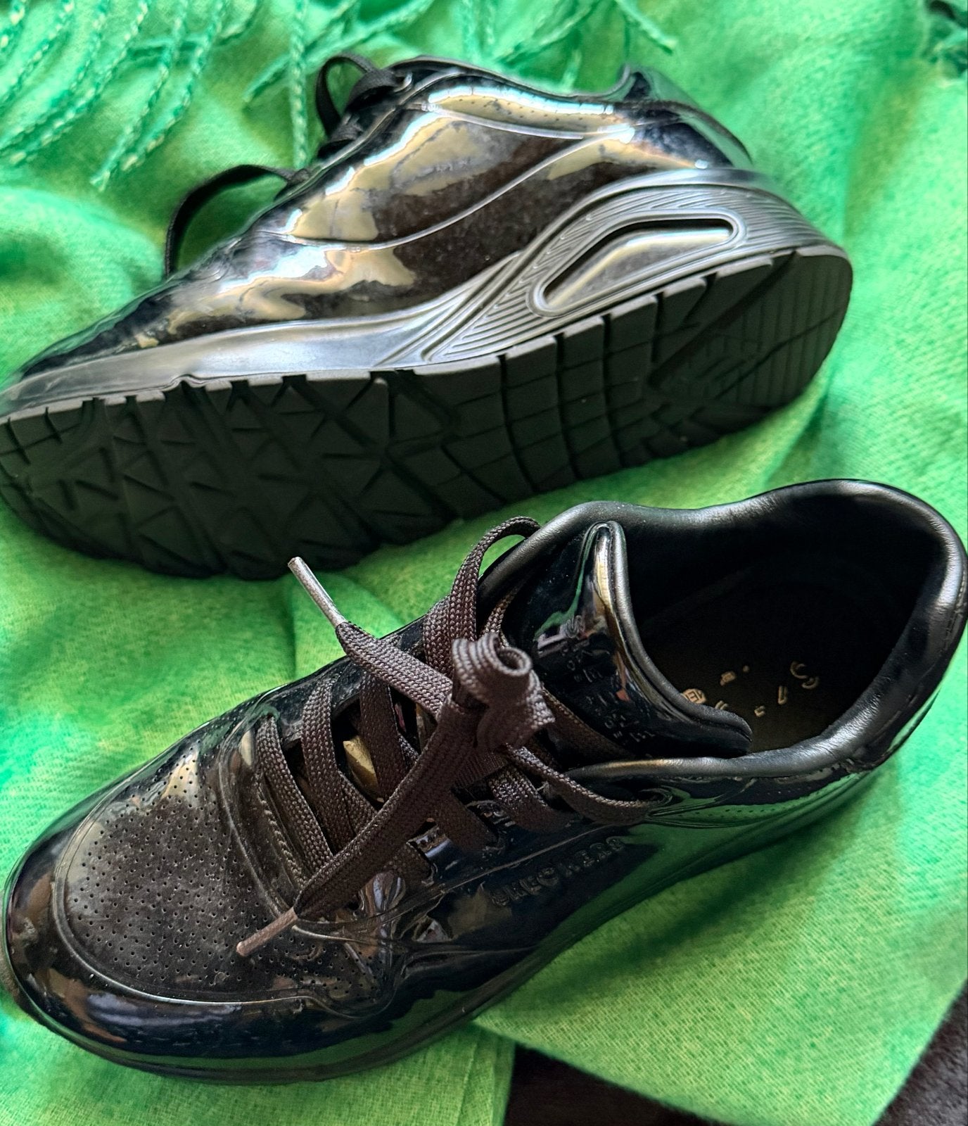 Zwarte skechers, maat 38 - Zo goed als nieuw, Zwart, Ophalen of Verzenden, Sneakers of Gympen, Zo goed als nieuw