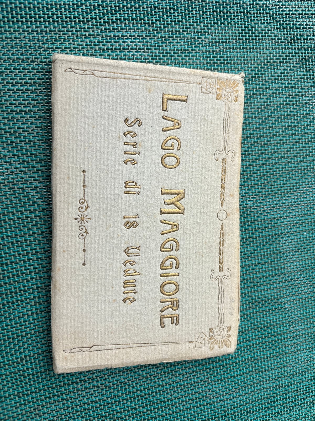 Oude accordeon ansichtkaarten Lago Maggiore, Ophalen of Verzenden, Voor 1920, Gelopen, Stad of Dorp