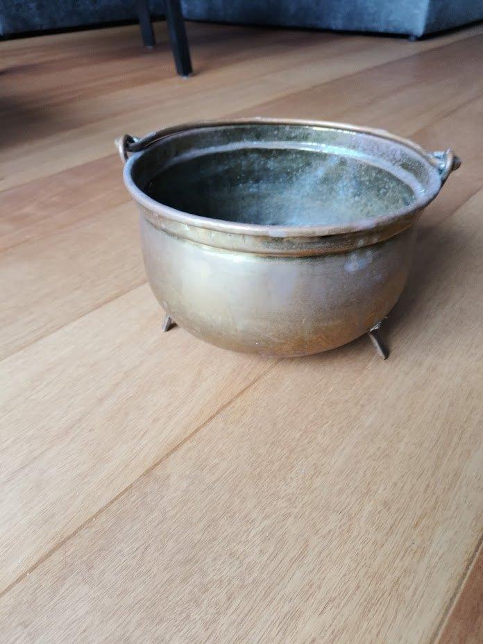 Antieke koperen pot met handvat, Antiek en Kunst, Antiek | Koper en Brons, Ophalen, Koper
