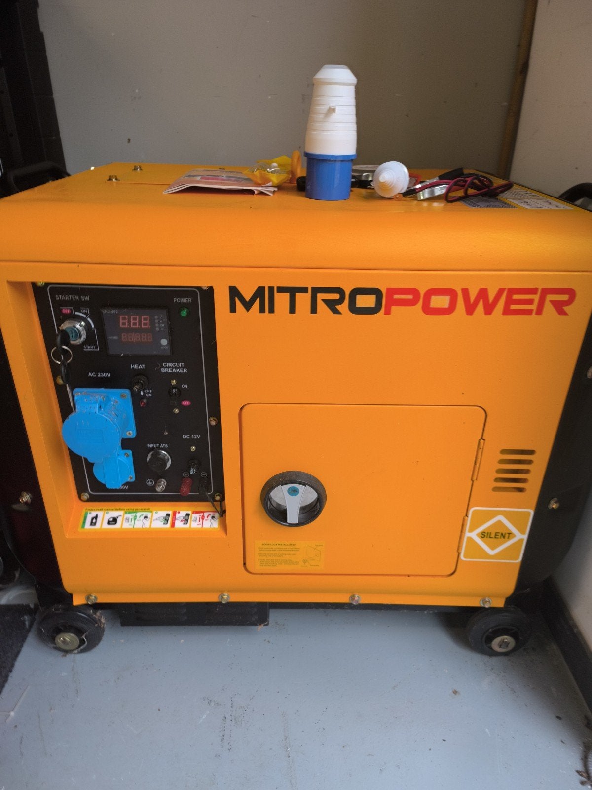 Mitropower MP6000S Diesel Generator - 5.5kVA, Ophalen, Dieselolie, Nieuw, Geluidgedempt