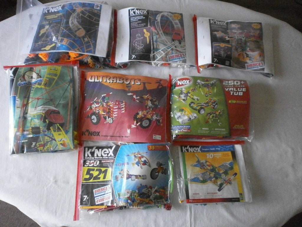 8 complete sets met Knex, Ophalen of Verzenden, Gebruikt, K'nex
