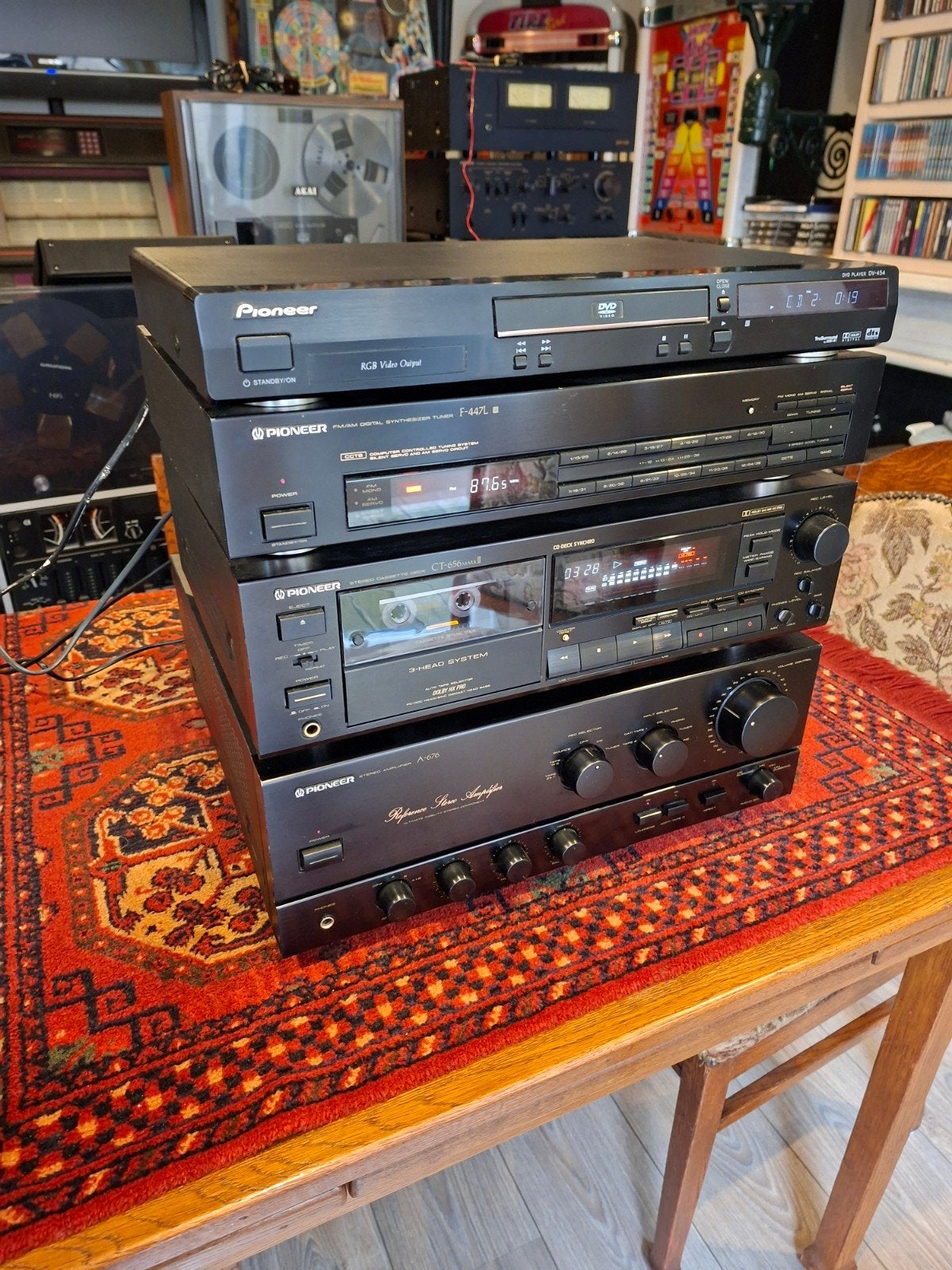Pioneer Hifi Set: Versterker, Tuner, Cassettedeck, DVD-spele, Tuner of Radio, Gebruikt, Pioneer, Losse componenten