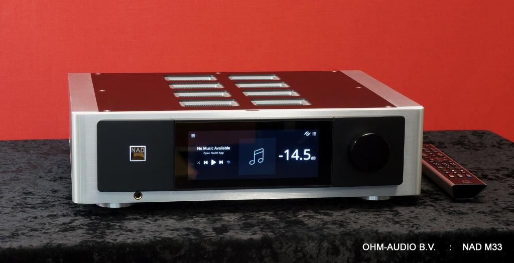 NAD M33, All-in-one Streaming Amplifier, Zo goed als nieuw!, Overige merken, Tuner of Radio, MP3-aansluiting, Ophalen of Verzenden
