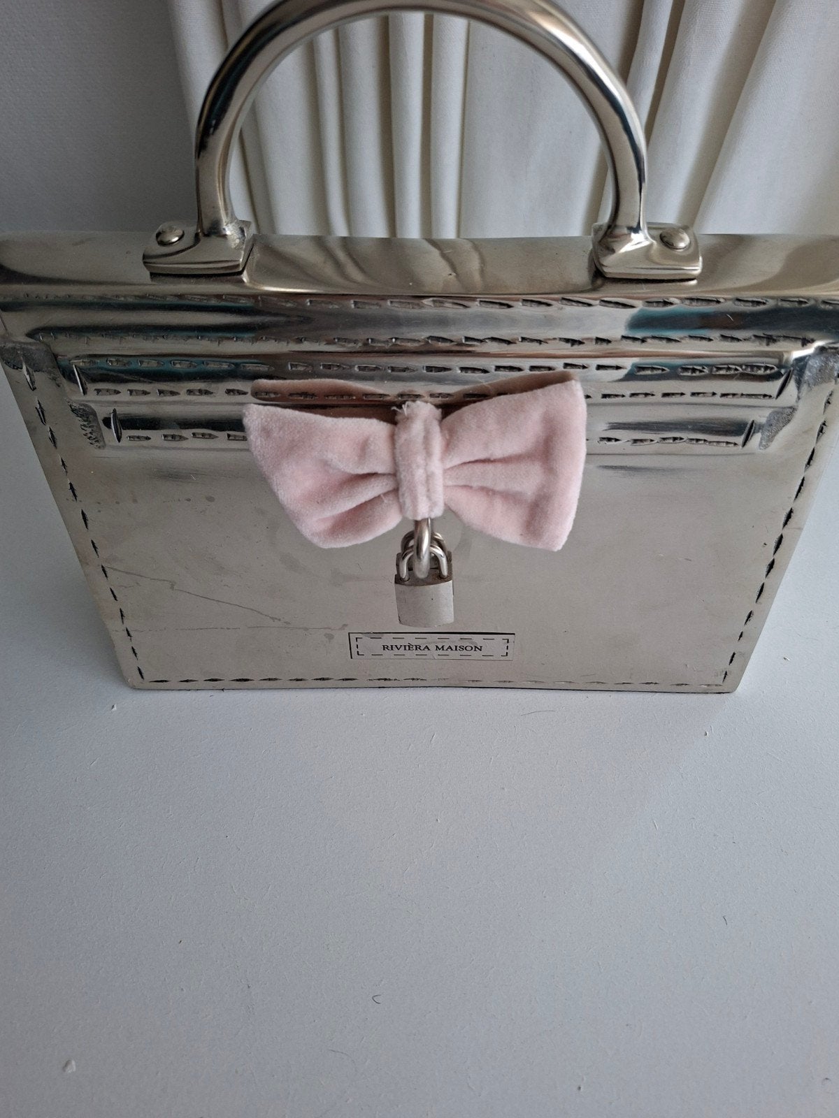 Riviera Maison La France Decor Bag, Huis en Inrichting, Overige stijlen, Ophalen of Verzenden, Zo goed als nieuw, Steen/keramiek