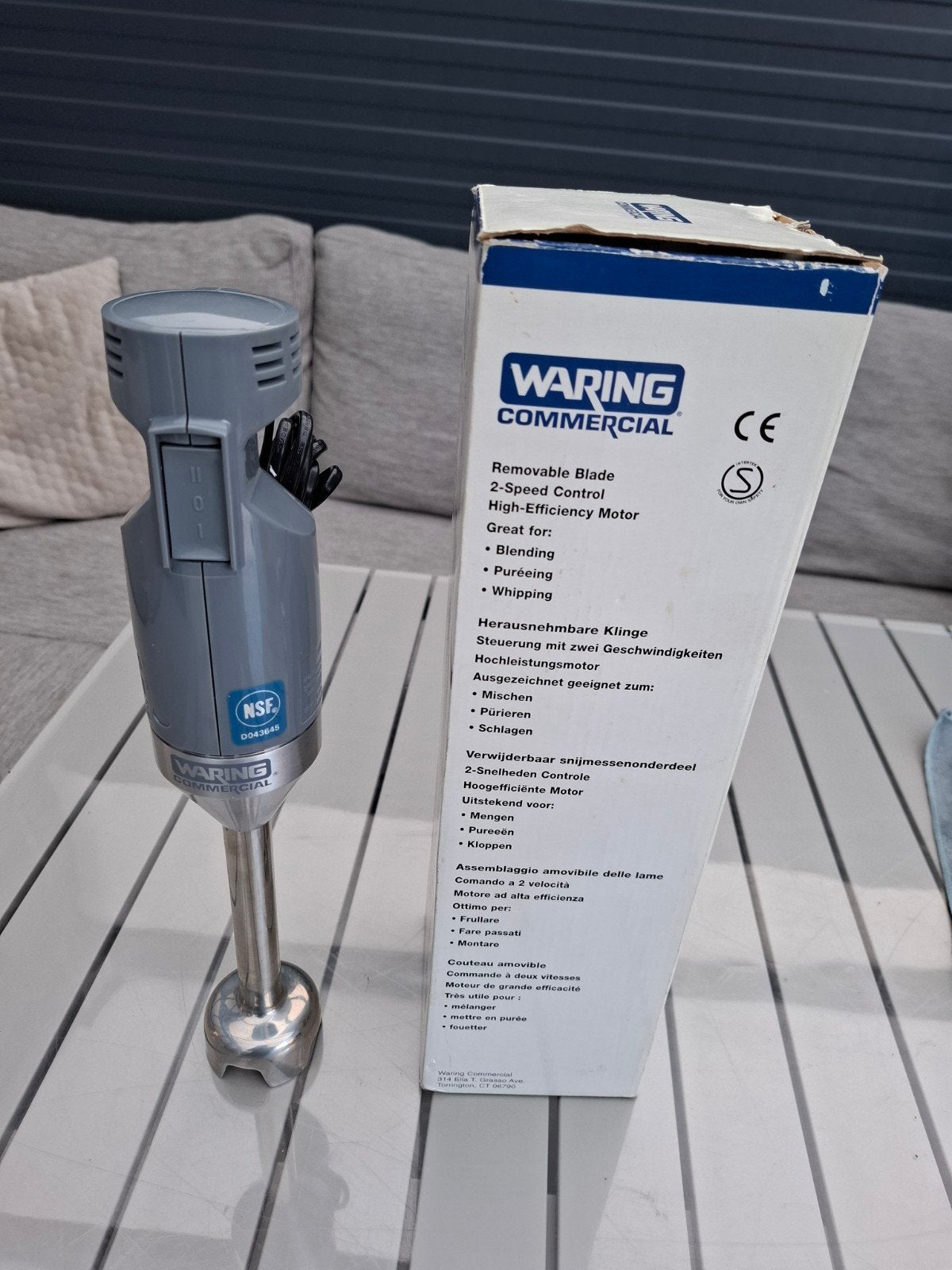 Waring Commercial Staafmixer -  in doos., Ophalen of Verzenden, Nieuw, Blender