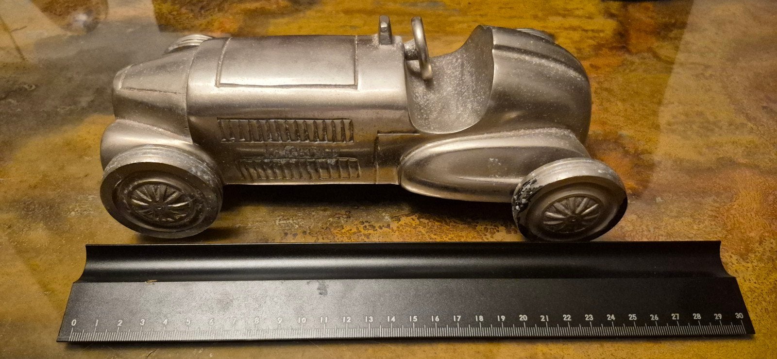 Decoratieve modelraceauto 'Silberpfeil' stijl, Ophalen of Verzenden, Gebruikt, Auto