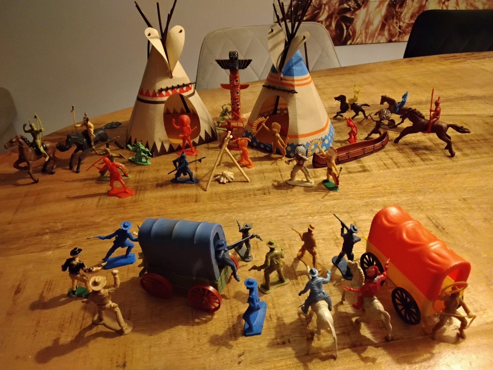 Set indianen en cowboys verzameling, Ophalen of Verzenden, Zo goed als nieuw