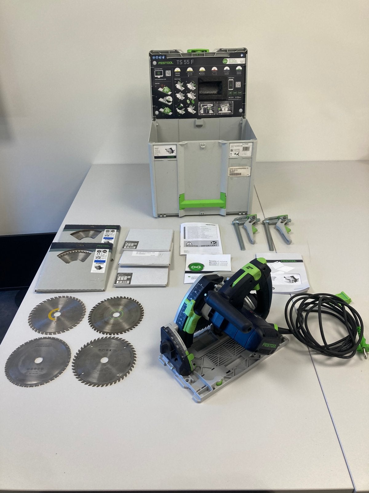 Festool TS 55F invalzaag zgan zie omschrijving, Doe-het-zelf en Verbouw, Ophalen of Verzenden, Zo goed als nieuw, Invalzaag