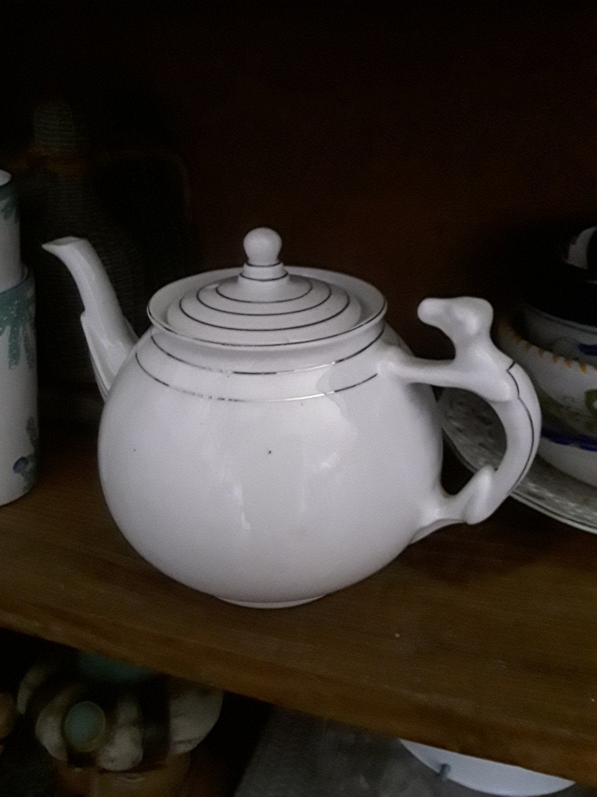 Antieke theepot, Ophalen