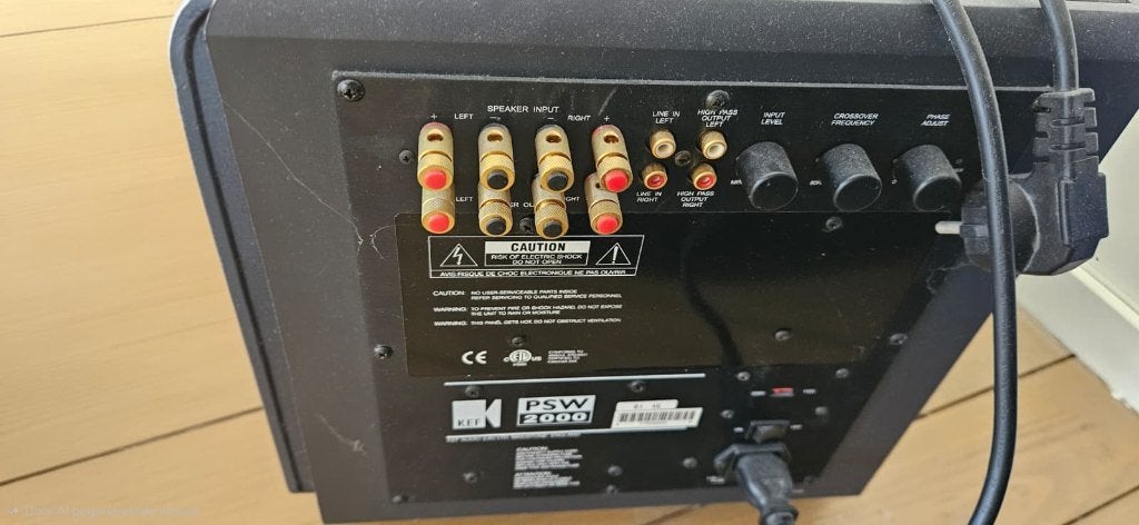 KEF PSW 2000 actieve subwoofer, Gebruikt, Subwoofer, KEF, Ophalen