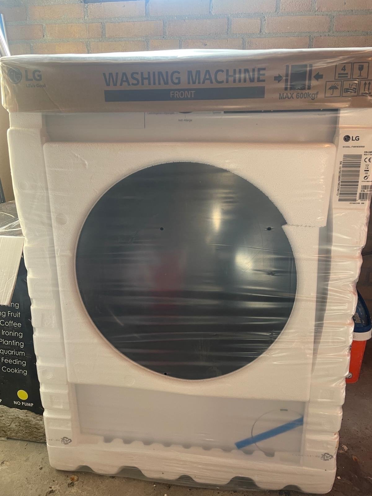 Nieuwe LG Voorlader Wasmachine 9kg 1400 RPM Wit, Witgoed en Apparatuur, 1200 tot 1600 toeren, 8 tot 10 kg, Nieuw, Ophalen of Verzenden
