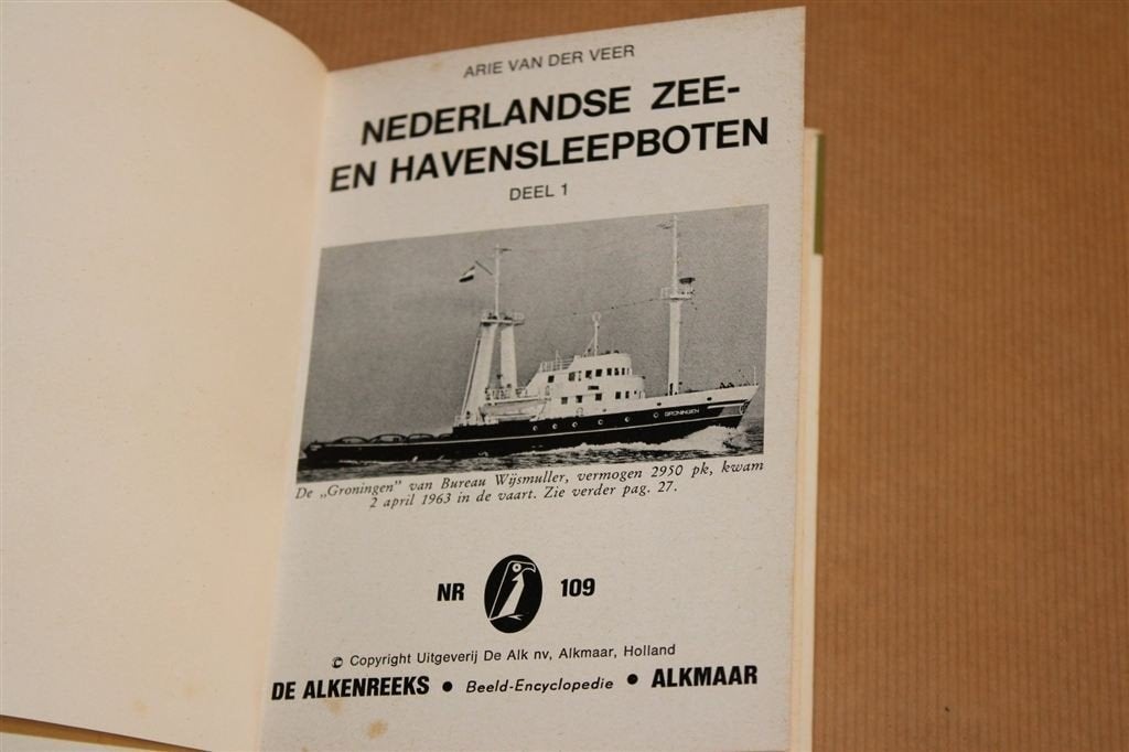 NL Zee- & Havensleepboten — Alkenreeks Nr. 109 [1965], Gebruikt, N.v.t., N.v.t., Ophalen of Verzenden