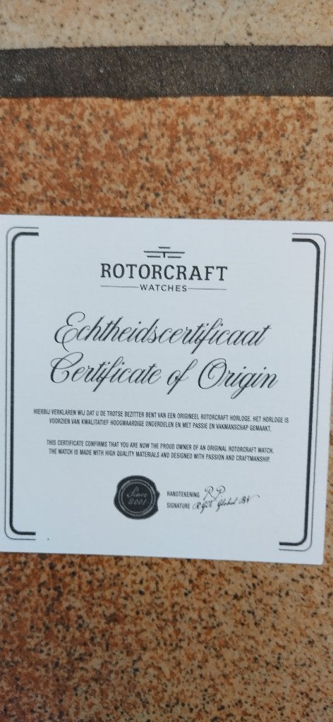 Rotorcraft discover herenhorloge RC4802 nieuwe in originele, Overige merken, Staal, Staal, Polshorloge