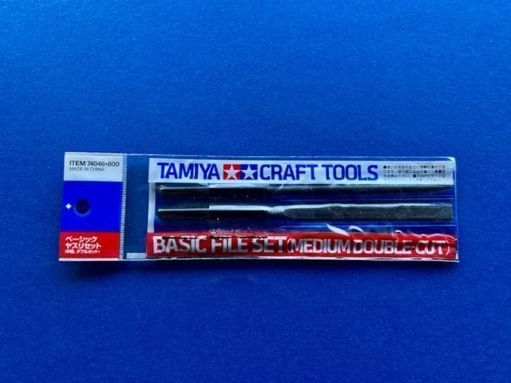 Tamiya	74046	Tamiya Craft Tools Series Basic File Set, Hobby en Vrije tijd, Verzenden, Nieuw, 1:35 tot 1:50