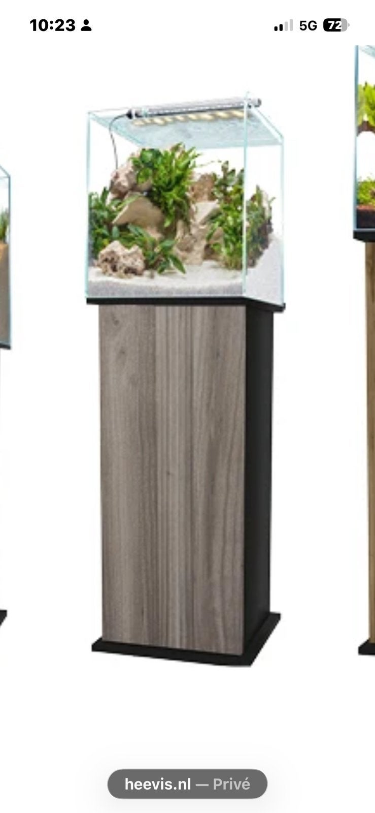 Aquarium cube sera, Dieren en Toebehoren, Ophalen, Zo goed als nieuw, Leeg aquarium