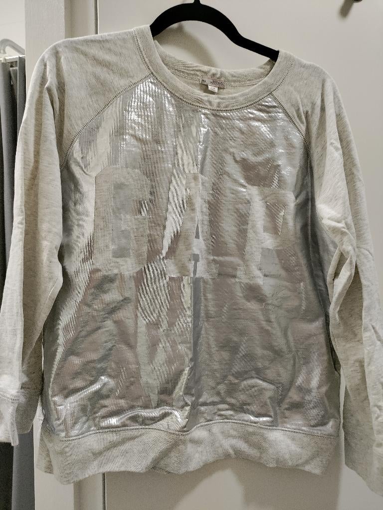 Sweater GAP logo light grey size XL, Ophalen of Verzenden, Maat 56/58 (XL), Grijs